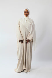 Cream Coco Abaya