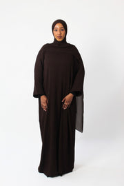 Espresso Brown Coco Abaya