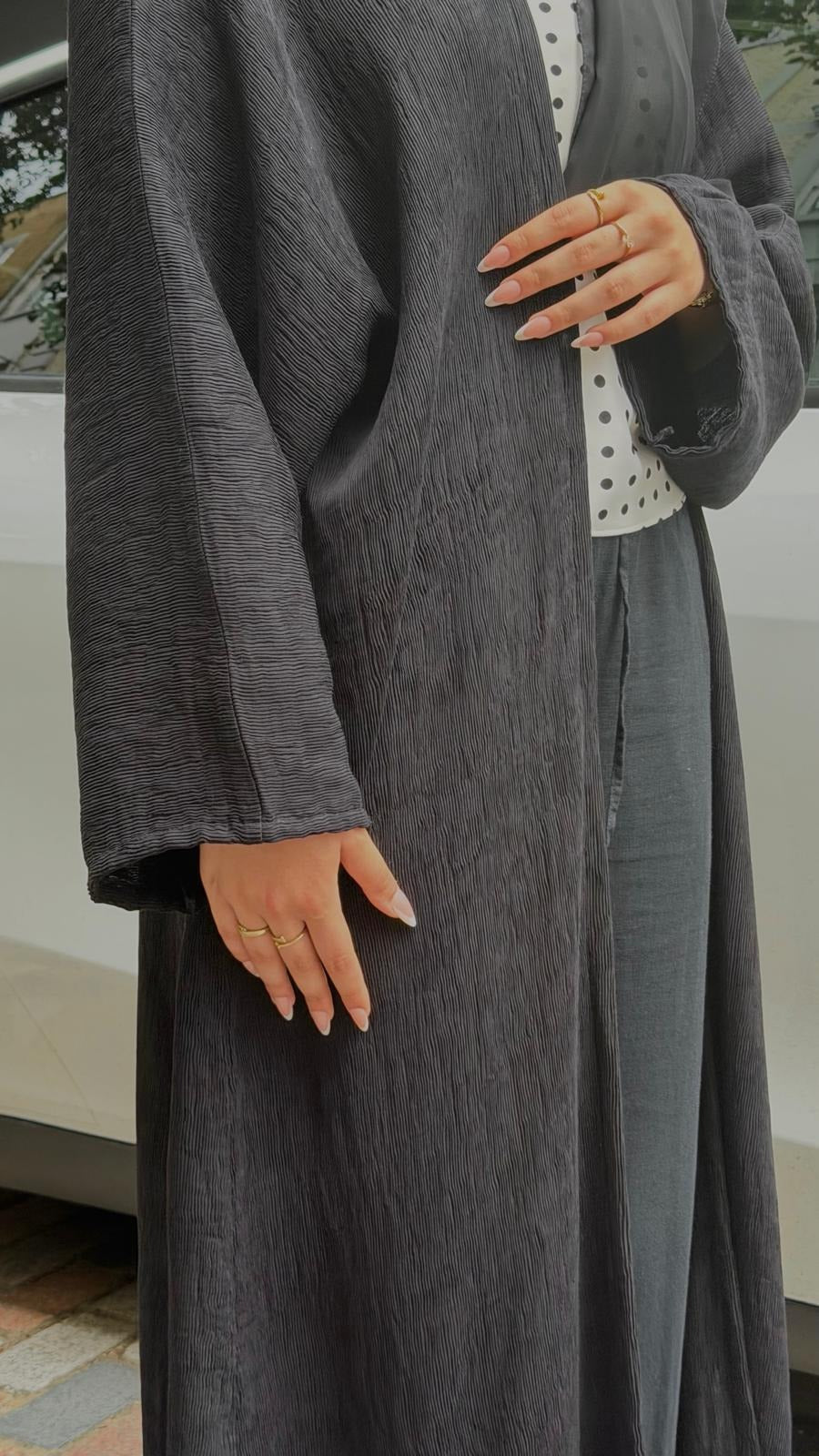 Black Open COCO Abaya