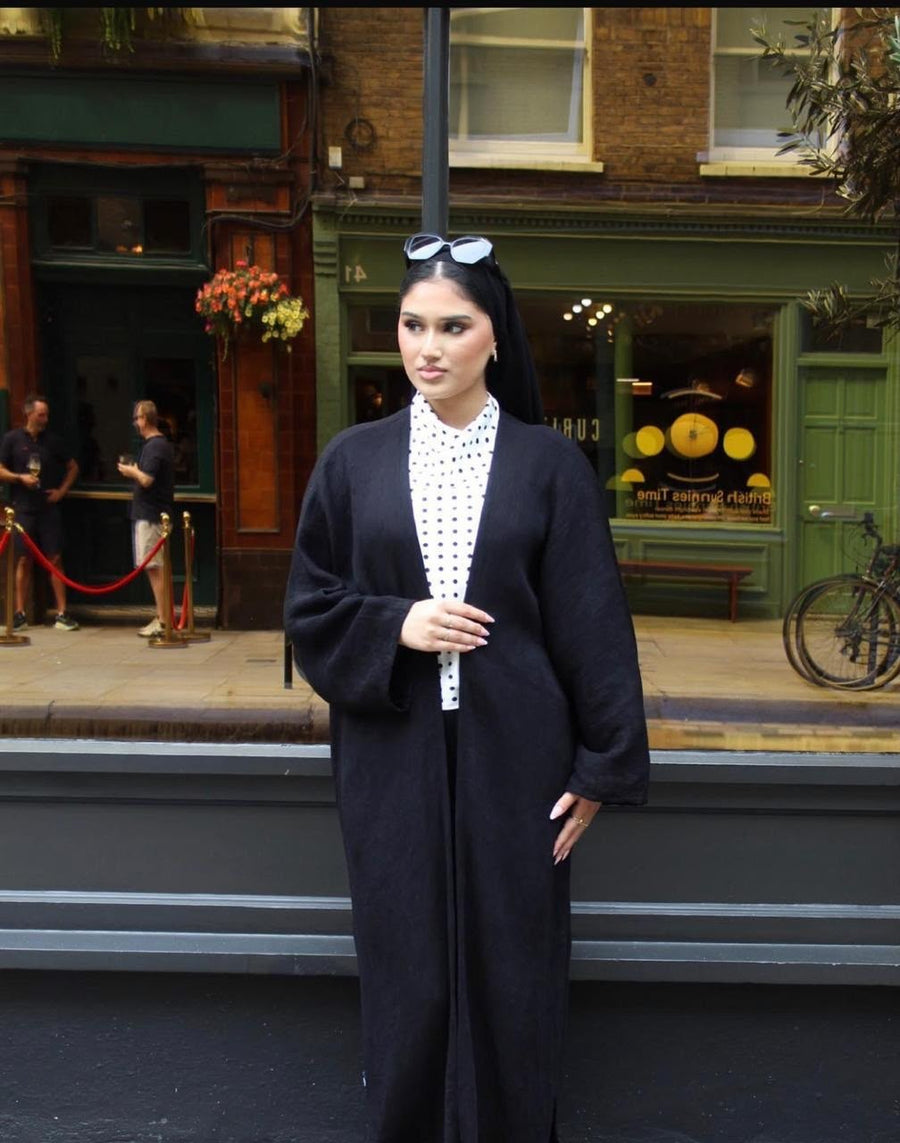 Black Open COCO Abaya