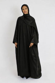 Organza Black Abaya