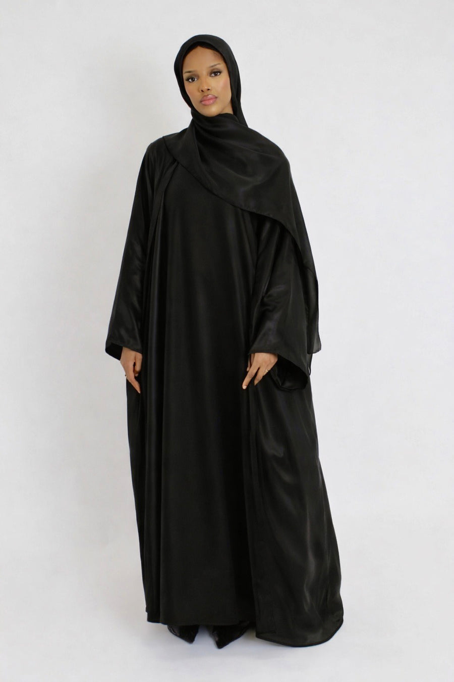 Organza Black Abaya