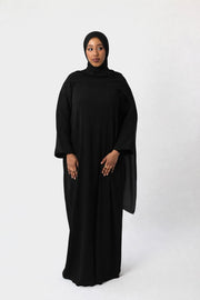 Jet Black Coco Abaya