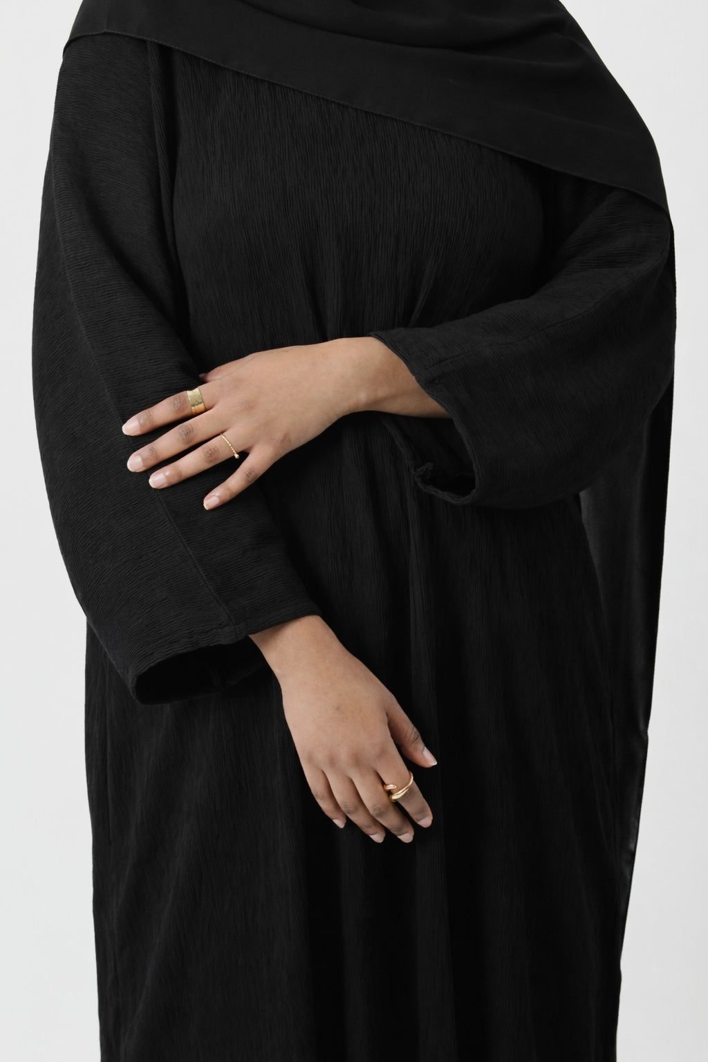 Jet Black Coco Abaya