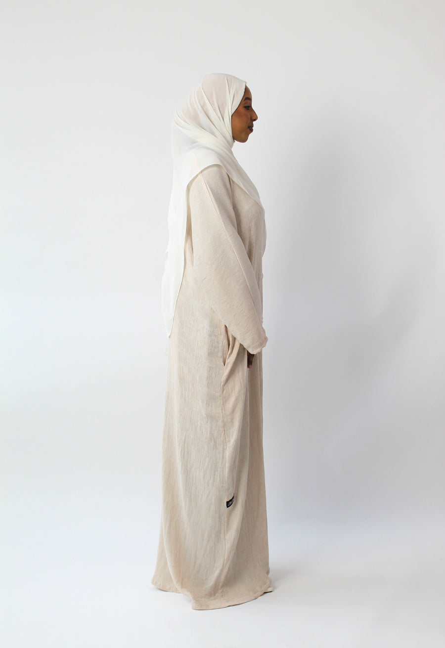 Cream Coco Abaya