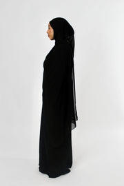 Jet Black Coco Abaya
