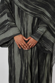 Sage Green Matching Chiffon Abaya