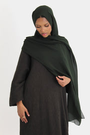 Dark Olive Coco Abaya