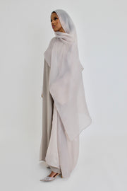 Organza Nude Abaya